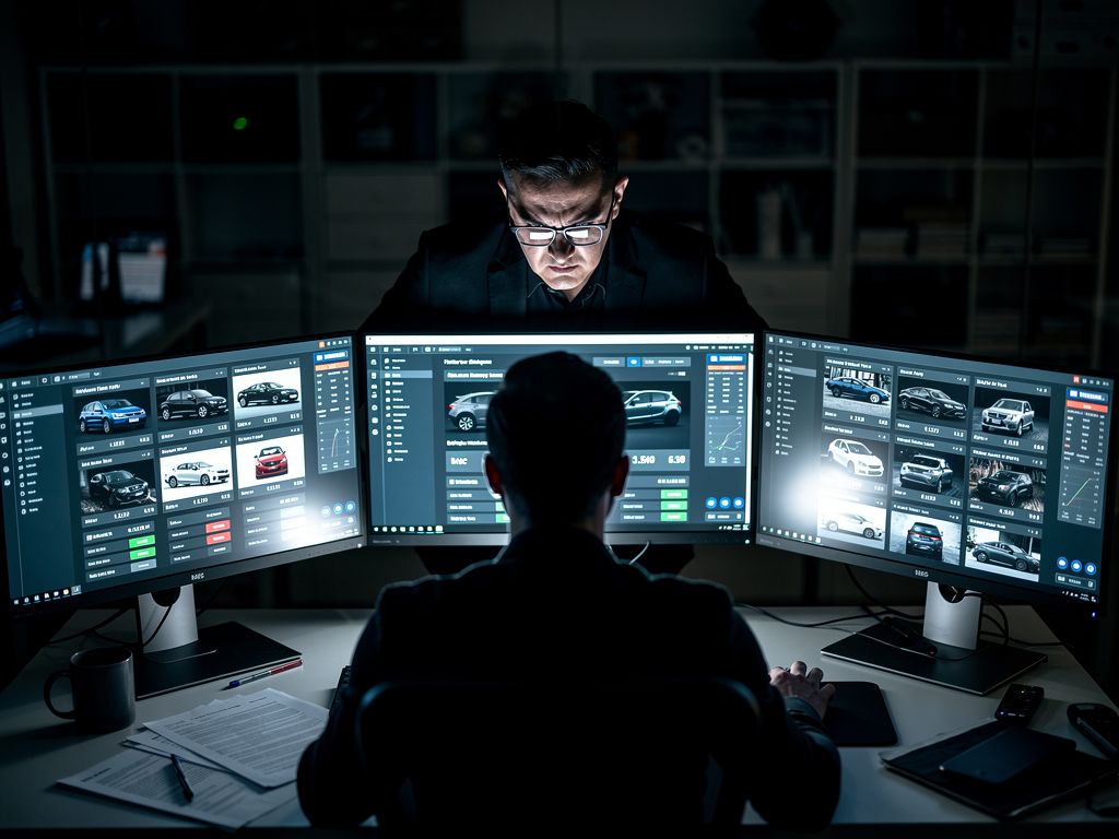 A tensão e a estratégia durante o processo de lances em um leilão online.