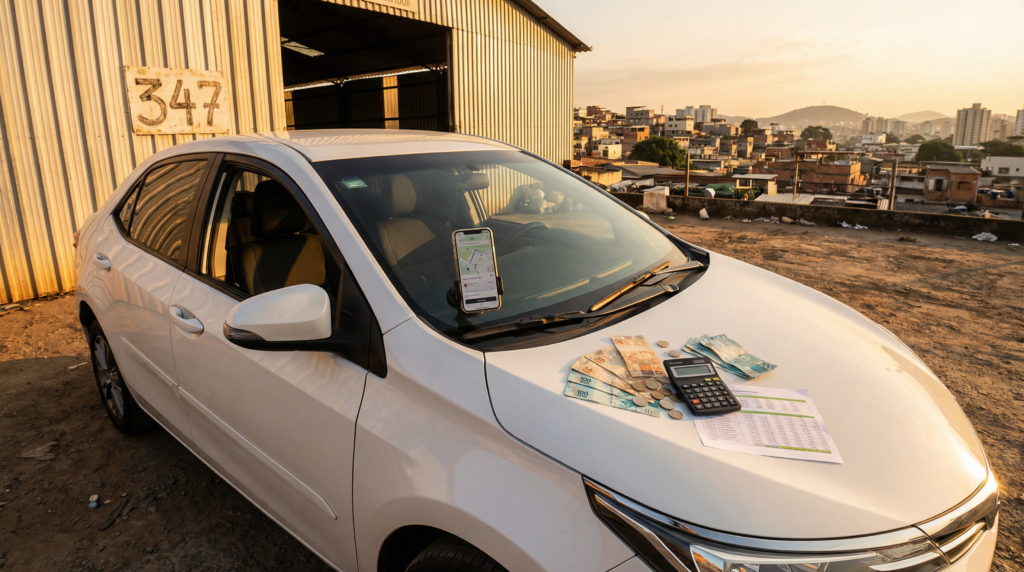 Carro de Leilão para Uber Vale a Pena? Simulação Financeira Completa