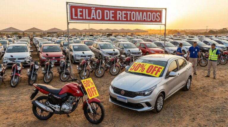 Leilão de Carros e Motos Retomados de Financiamento: Guia Completo para Comprar Barato
