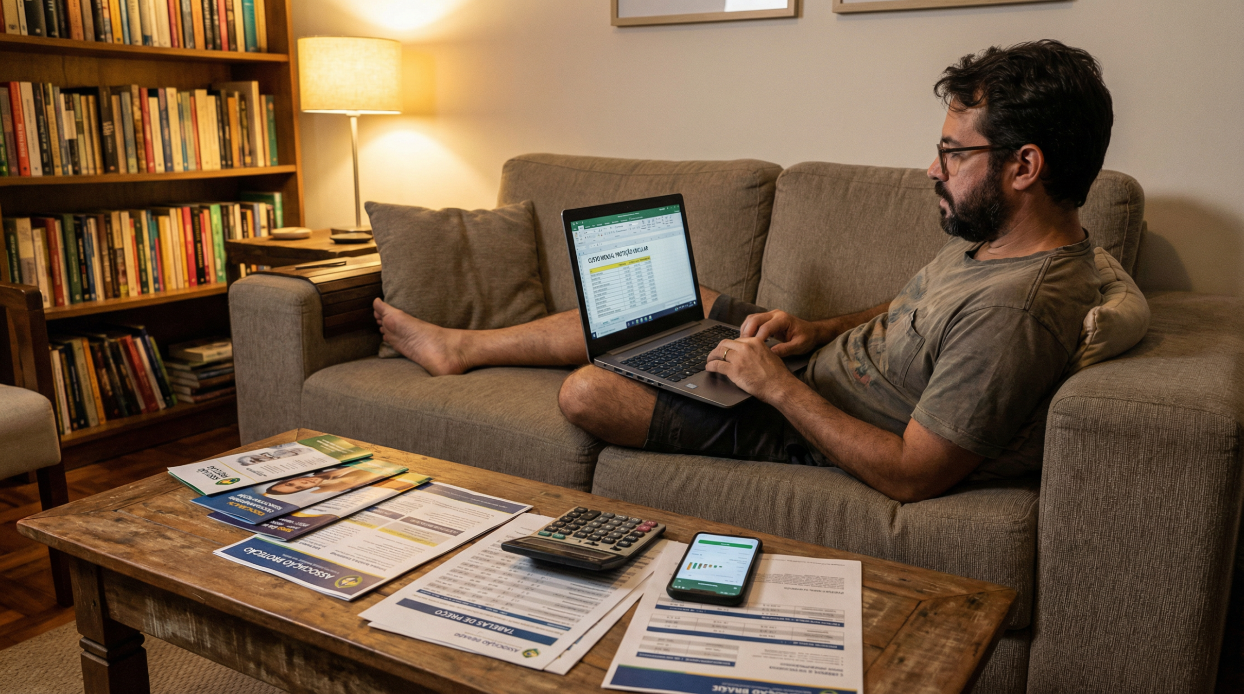 Comparativo visual entre seguro tradicional e proteção veicular para carro de leilão